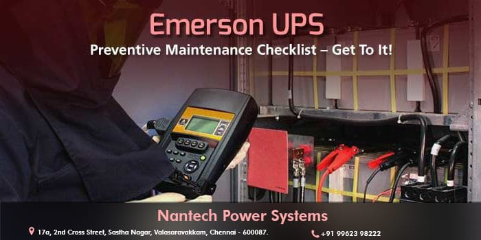 UPS Preventive Maintenance Tips By Nantech Power Systems